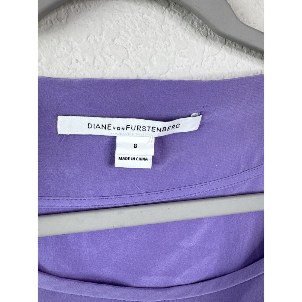 Diane von Furstenberg 100% Silk Sleeveless Blouse Top Women's 8 Relaxed Artsy‎ - Picture 2 of 7
